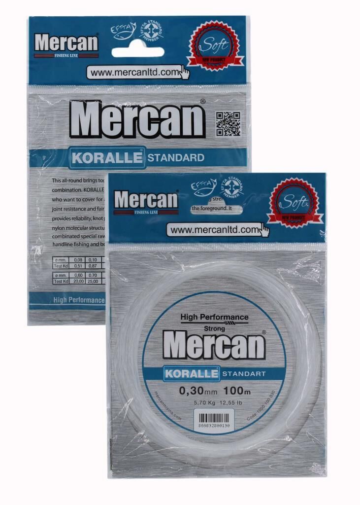 Mercan Standart Kalite BEYAZ 100 m Poşet Misina(1 Adet)