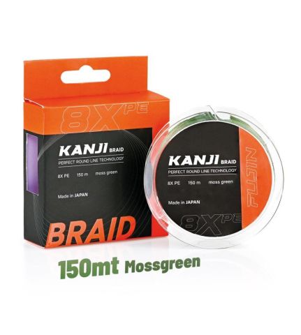 Fujin Kanji 8X 150MT 0.128mm Moss Green İp misina