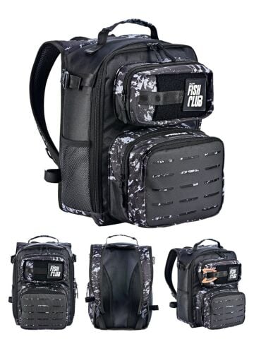 Fujin ProAji Back Pack Black Camo Balıkçı Sırt Çantası