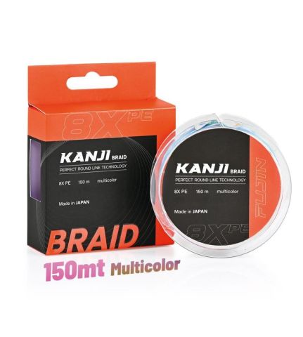 Fujin Kanji 8X 150MT  0.185mm Multi Color İp Misina