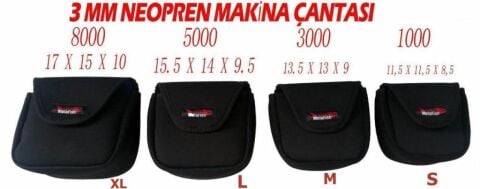 Mela Fish 3mm Neopren Makine Çantası