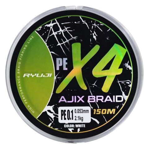 Ryuji Ajix Braid 4X  Beyaz 150mt İp Misina