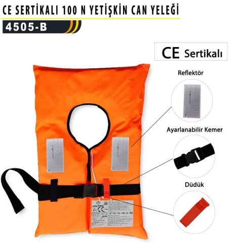 Holdman 100 N CE Sertifikalı Yetişkin Can Yeleği