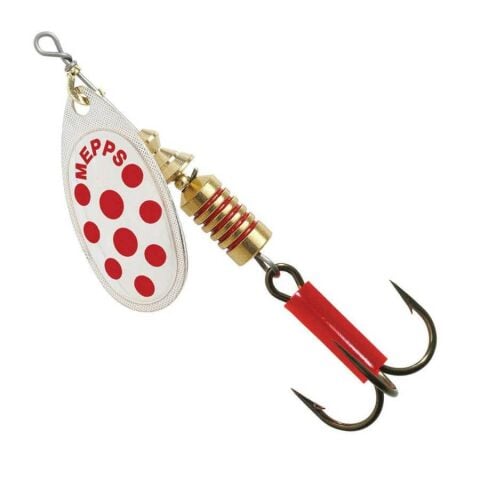 Mepps Comet Decoree Gümüş-Kırmızı No:5 Döner Kaşık