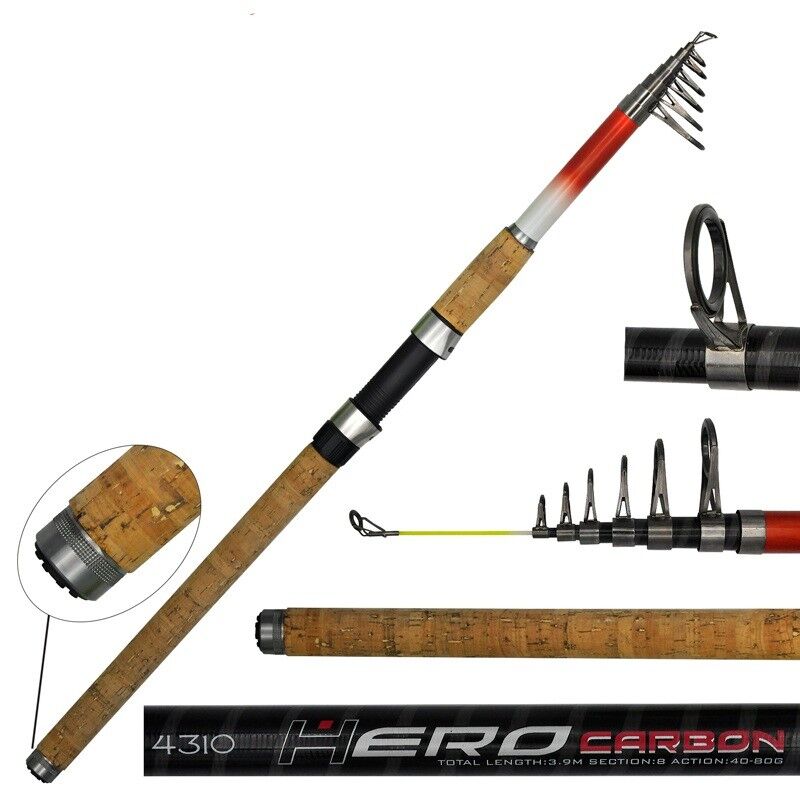 Portfish Hero Carbon 390 cm 40-80 gr Teleskopik Olta Kamışı