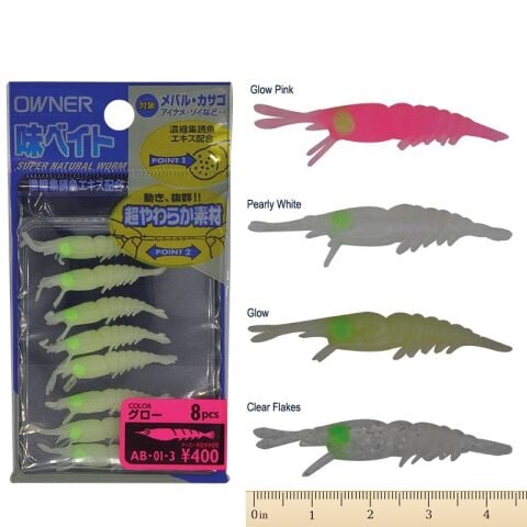 Owner 82586 Taste Shrimp Bait Lrf Silikonu 4 cm