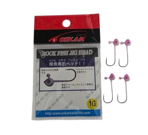 Oskar Glow Jighead iğne No 6 (4 PCS)