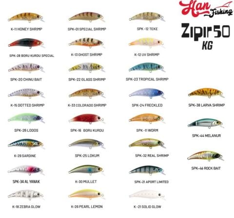 Hanfish Zıpır KG 50mm 4,5gr LRF Maket Balık