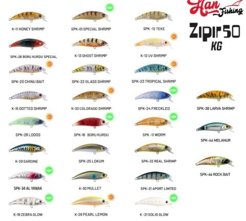 Hanfish Zıpır KG 50mm 4,5gr LRF Maket Balık