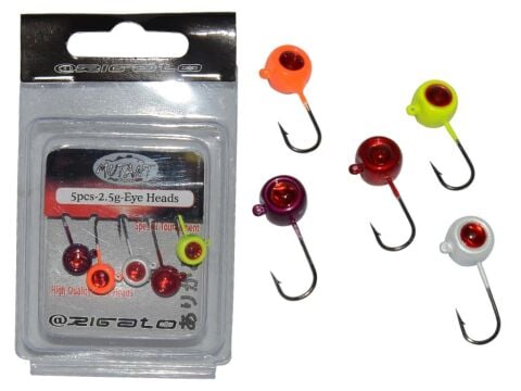Mutant Renkli Gözlü Jighead 5 pcs