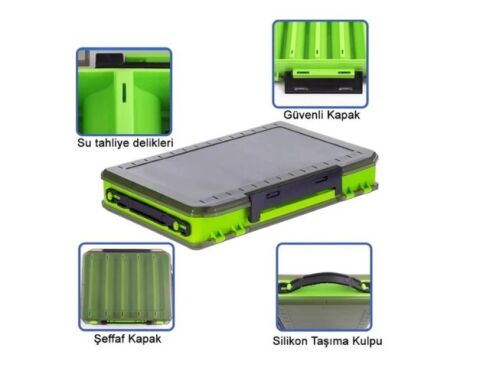 Shufa Çift Taraflı 16 cm Maket Kutusu( Yeşil)