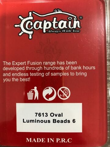 Captain 7613 Boncuk Oval Fosforlu 100'lü Paket