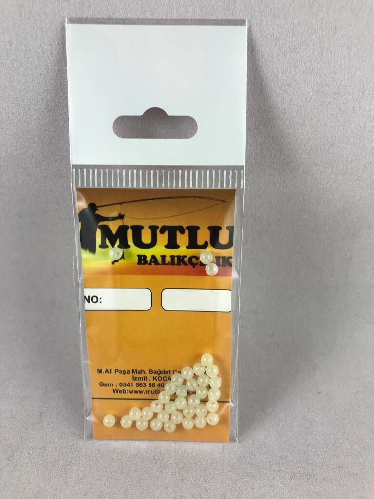 Fosforlu Yuvarlak Boncuk 35'li Paket 4mm