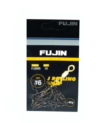 Fujin J Rolling Snap Bilyalı Kilitli Klips Black Nickel