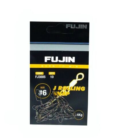 Fujin J Rolling Snap Bilyalı Kilitli Klips Black Nickel