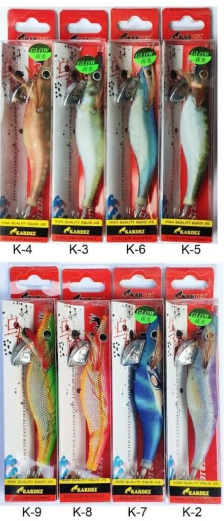 Kardez Glow 20 gr Squid Jig Fosforlu Kalamar Zokası
