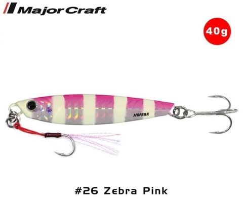Major Craft Jigpara Short JPS-40gr 80mm #26 Zebra Pink