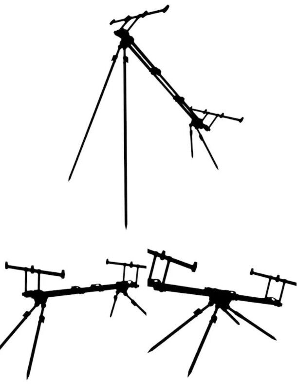 Bauer MK2 Siyah 4'lü Olta Sehpası