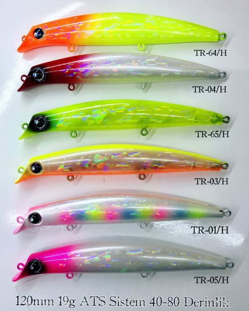 Turk’o Seabass 120mm 19g ATS Sistem 40-80 Derinlik (Kendo Klips H