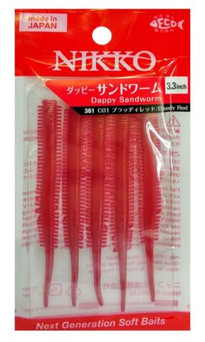 NIKKO SANDWORM FLOATING 8,5cm BLOODY RED #361