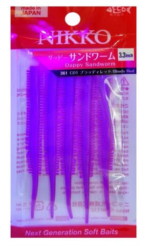NIKKO SANDWORM FLOATING 8,5cm BLOODY RED #361