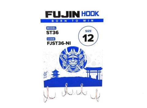 Fujin ST36 Üçlü Maket Balık iğnesi Nickel