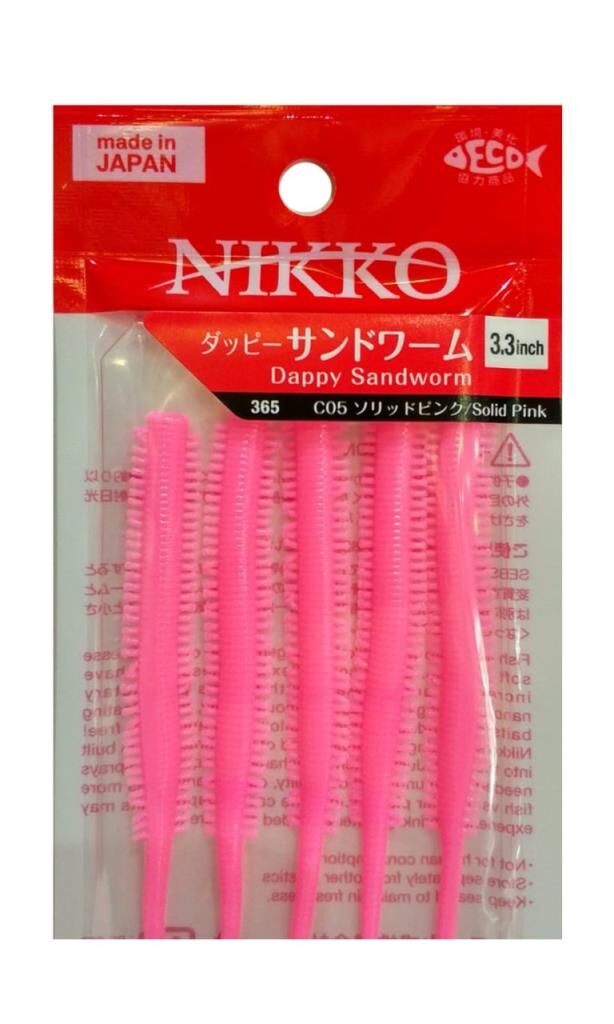 NIKKO SANDWORM FLOATING 8,5cm SOLID PINK #365