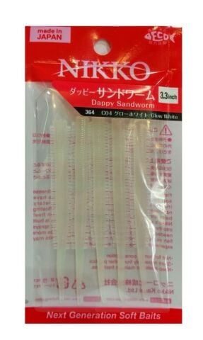 NIKKO SANDWORM FLOATING 8,5cm GLOW WHITE #364
