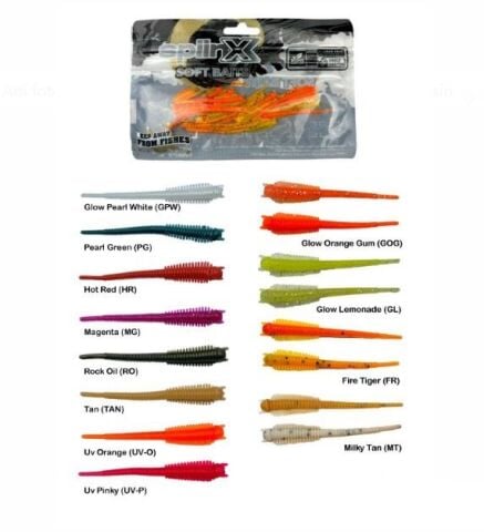 Spiinx Soft Baits Sandworm 6 cm  Kokulu Silikon Yem