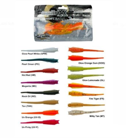 Spiinx Soft Baits Sandworm 6 cm  Kokulu Silikon Yem