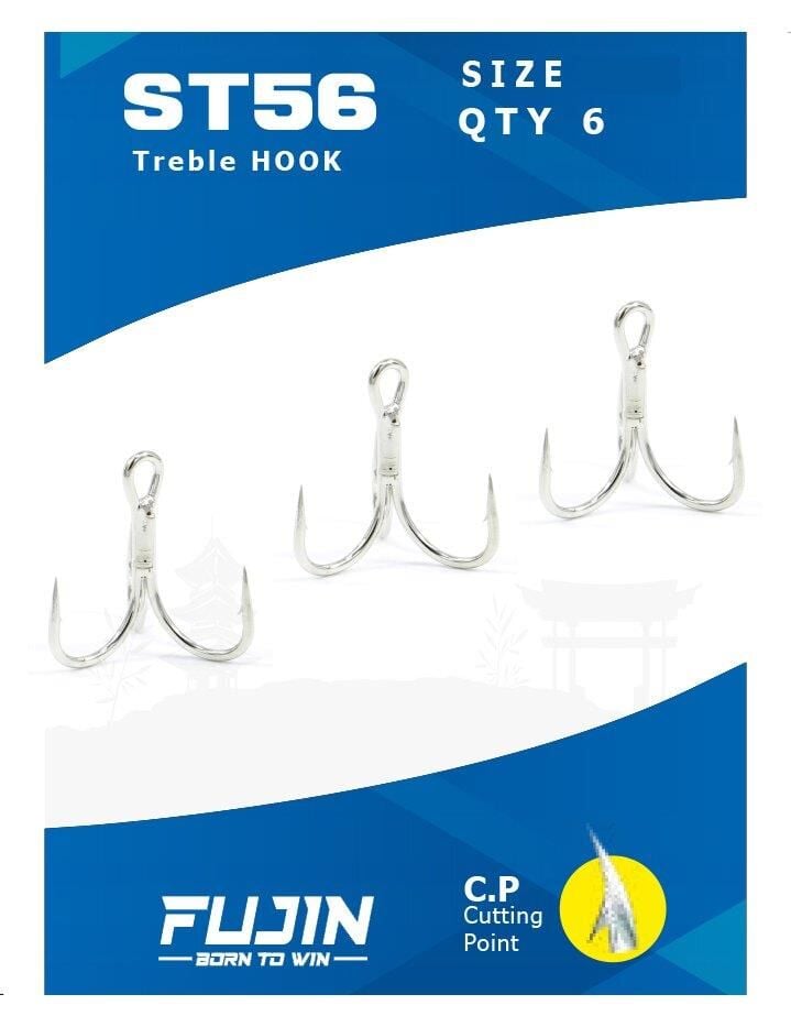 Fujin ST56 Üçlü Maket Balık İğnesi Nickel