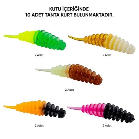 Fishack Tanta  5.5cm 0.9gr Karides Aromalı Silikon Yem