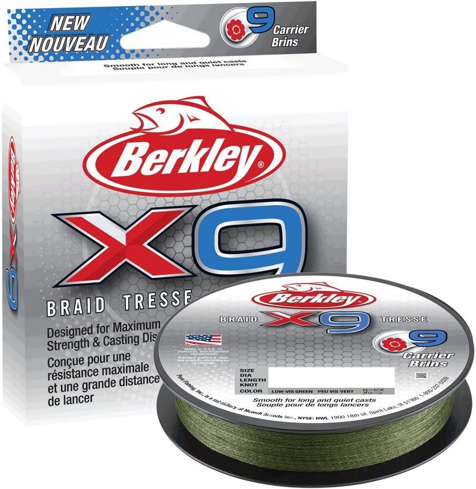 Berkley X9 Low-Vis Green 9 Kat 150mt İp Misina