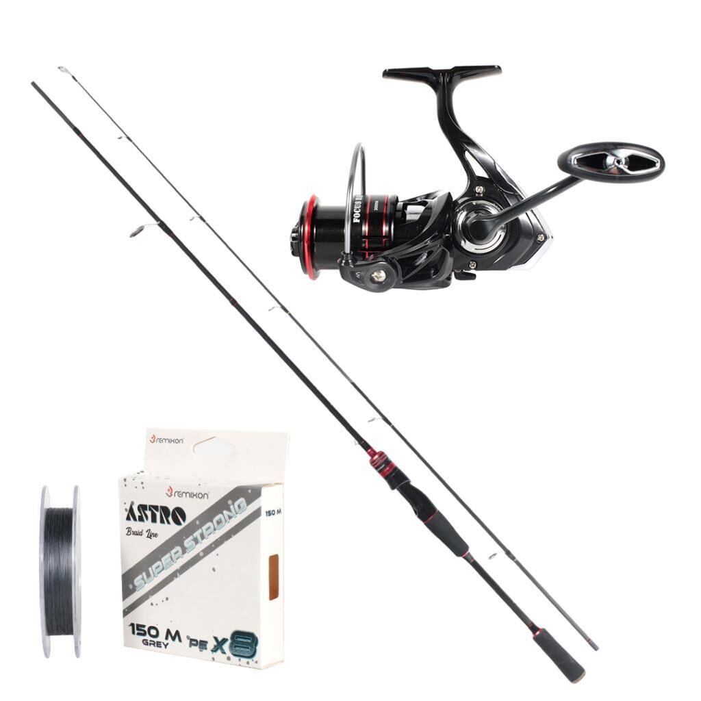 Remixon Focus RD 270cm 5-35gr  Kamış +RD 4000 M 5+1 Bilya  Makina  Spin Set