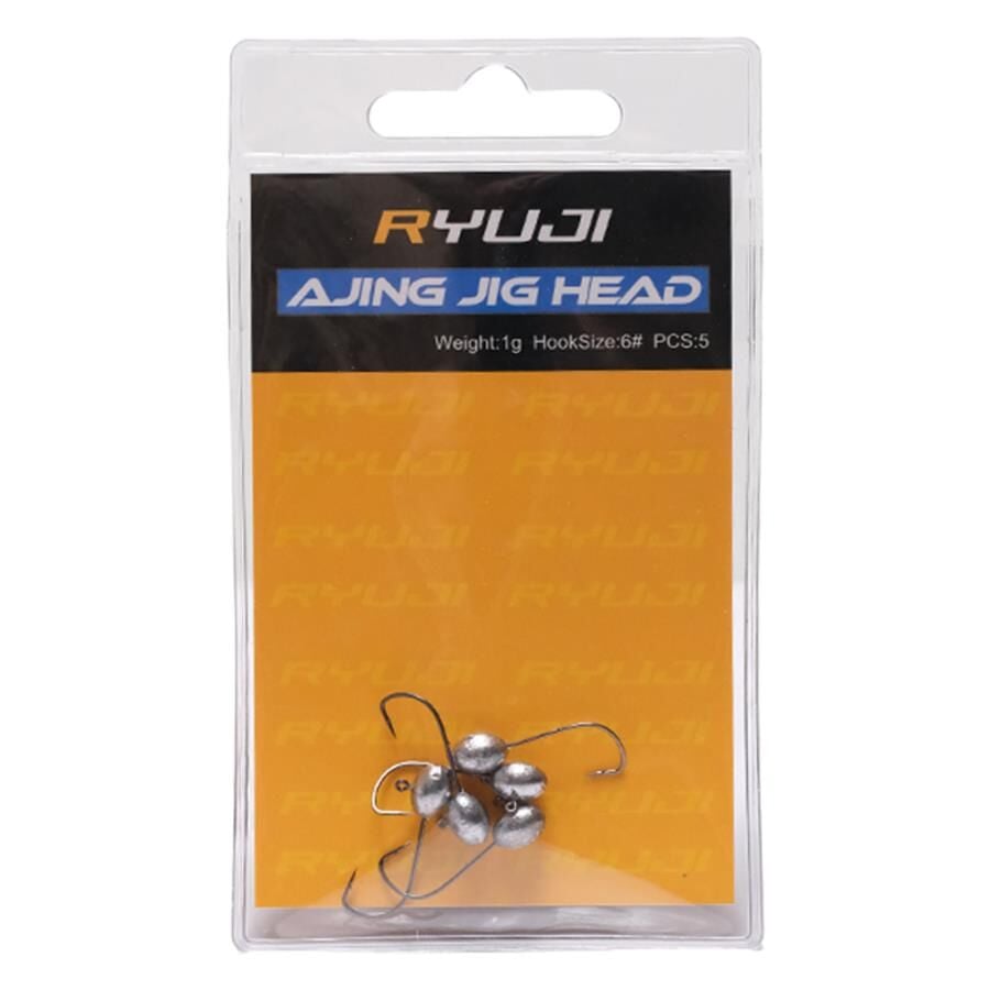 Ryuji Ajing Jig Head 0.6 gr No:6  Zoka (5 Adet)