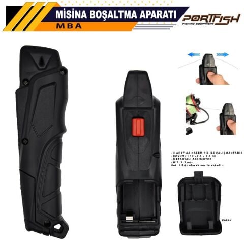 Portfish MBA Pilli Misina Boşaltma Aparatı