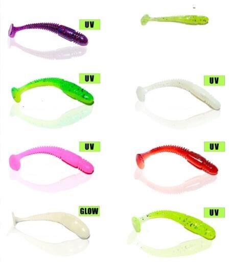 NaniwaOsakaShi Tourmaline 6cm 5Pcs Silikon Yem