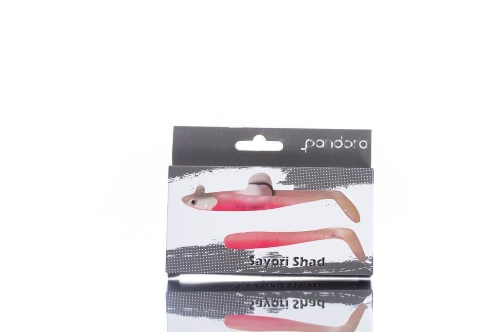 Pandora Sayori Shad 8 Cm 12 Gr Striped Glow Pink Silikon Yem