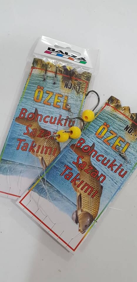 Balza 3 İğneli Boncuklu Hazır Sazan Takım