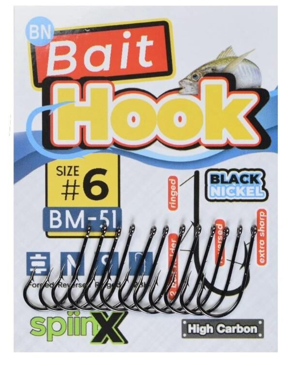 Spiinx Bait Hook Tekli Jig Head ve Yem İğnesi No: 8