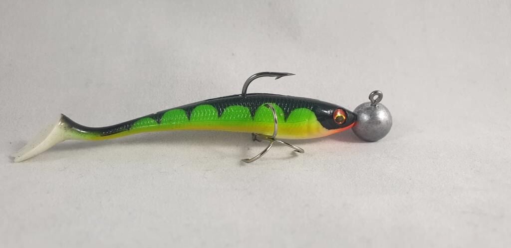 Daiwa Duckfin Shad Firetiger Modifiyeli 9cm 17gr