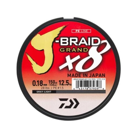 Daiwa JB Grand 8B 135m  Grey İp Misina
