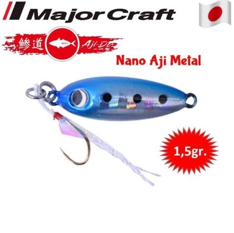 Major Craft Nano Aji Metal 1.5gr 16mm #01 Sardine UV