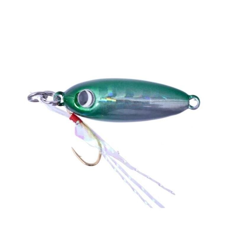 Major Craft Nano Aji Metal 1.5gr 16mm #02 Green Silver UV