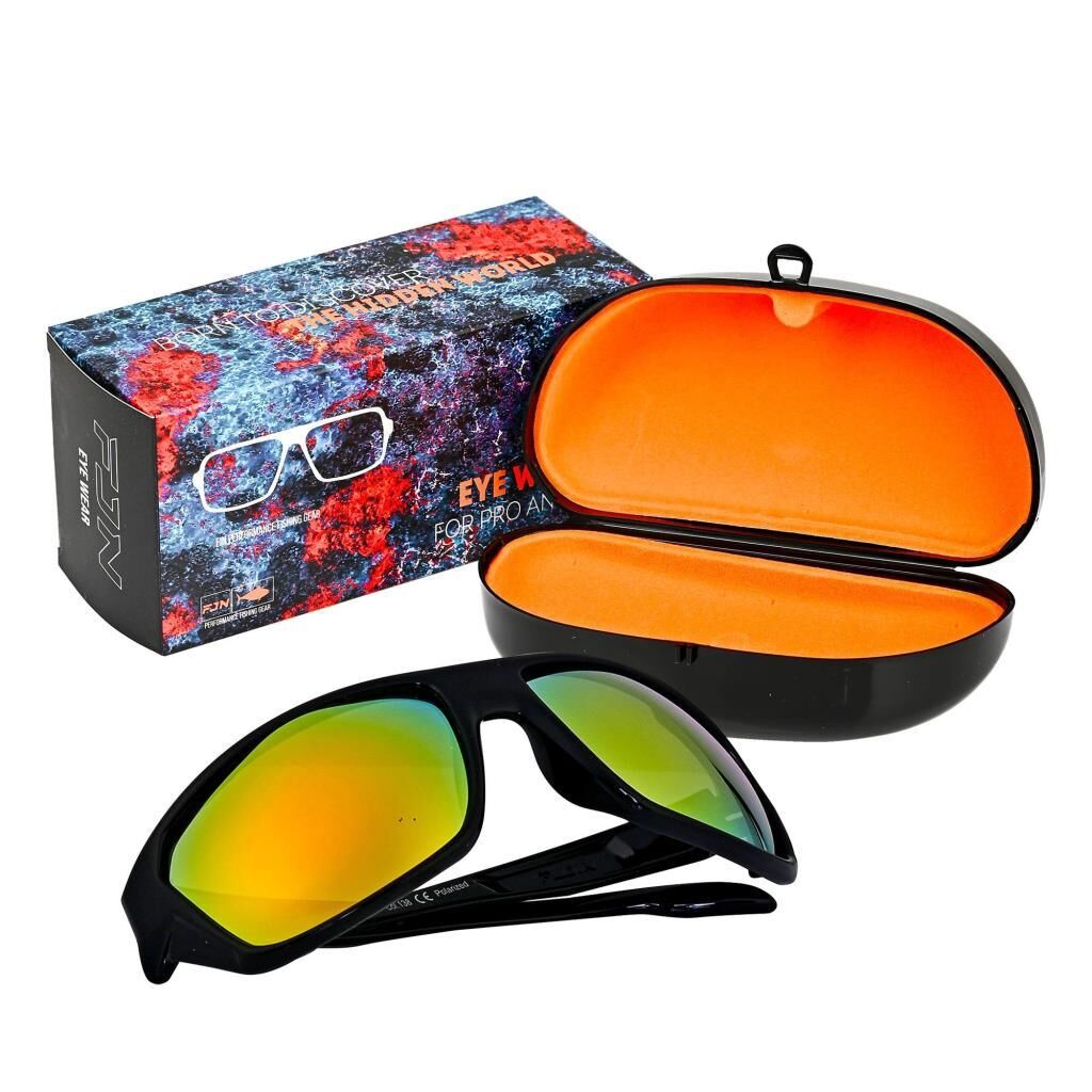 Fujin Pro Angler Polarize Güneş Gözlüğü (Orange Shiny Black )