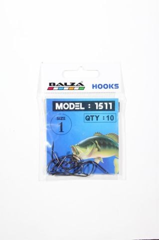 Balza 1511 Black Nikel Cırcle İğne 10 lu Paket