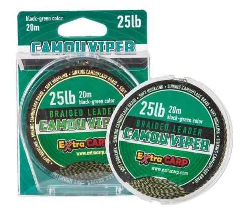 Extra Carp Camou Viper 20m 25lb Köstek İpi