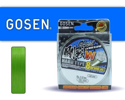 Gosen W8 Hard Type Yeşil 0.187mm 150mt İp Misina