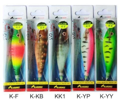 Kardez Squid Jig Glow 10cm 13,60gr Kalamar Zokası