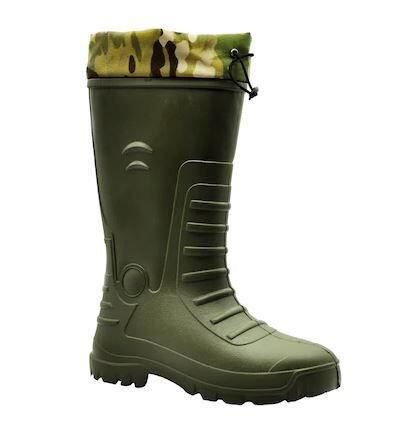 GEZER Kauçuk Avcı Çizme Çıkarılabilir Termal Çoraplı Boğazlı Uzun